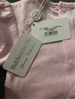 Pagliaccetto bimba rosa con orsetto