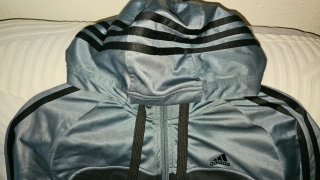 Sudadera Adidas Gris y Negra con Cremallera