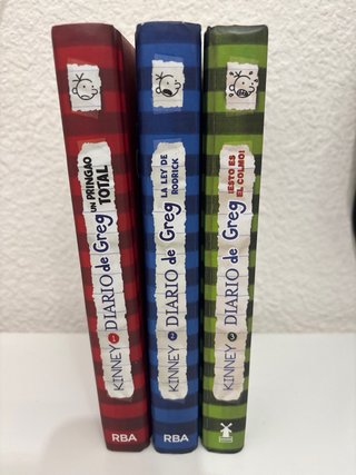 Pack de 3 libros de la saga “Diario de Greg”