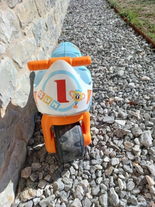 Moto correpasillos infantil azul