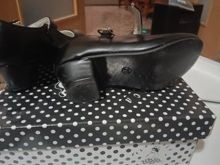 Zapatos flamenca niña negros talla 27