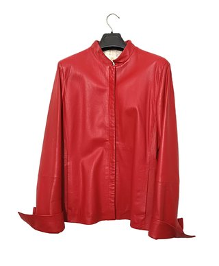 Giacca CHORIUM Pelle Rossa Taglia 46
