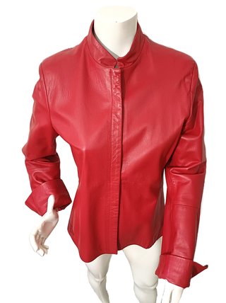 Giacca CHORIUM Pelle Rossa Taglia 46