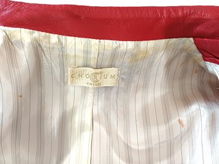 Giacca CHORIUM Pelle Rossa Taglia 46
