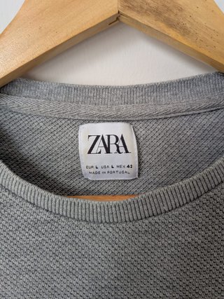 T-shirt Zara Uomo Grigio Taglia L