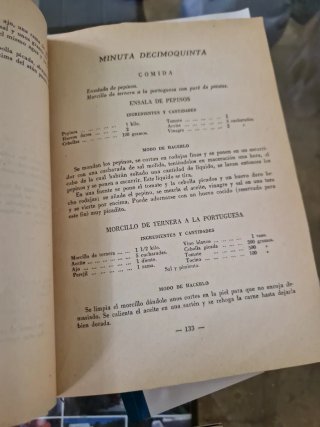 Libros de cocina antiguos