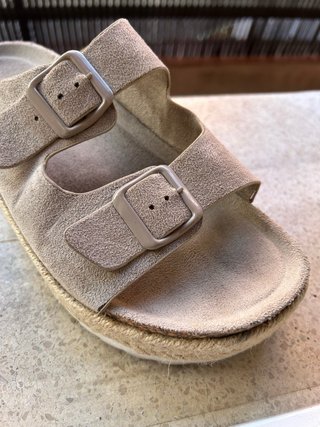 Sandalias plataforma beige