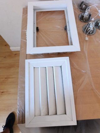 Rejilla de ventilación blanca