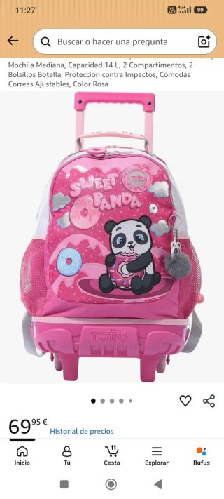 Mochila Totto Sweet Panda