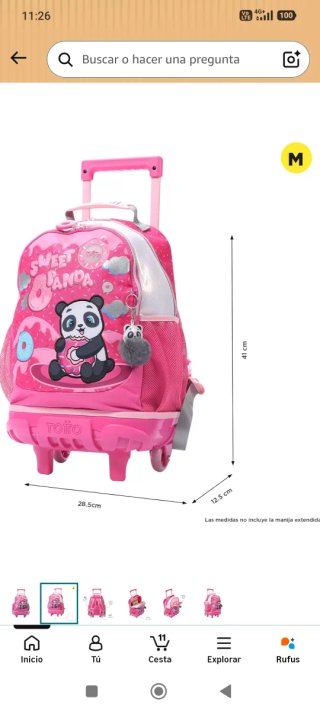 Mochila Totto Sweet Panda