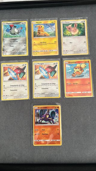 Lote 7 Cartas Pokémon McDonald's