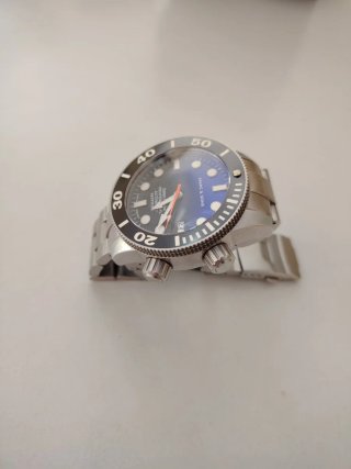 Orologio Marc & Sons Diver Blu/Argento