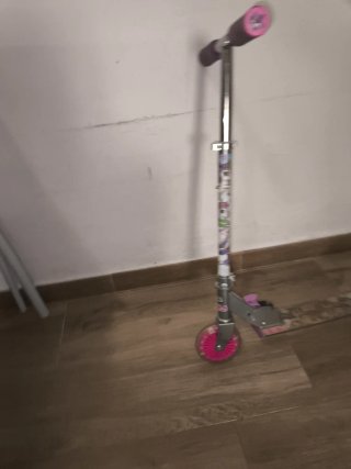 Patinete infantil unicornios luces LED