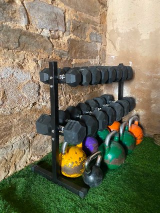 Soporte Rack Mancuernas 2 Niveles