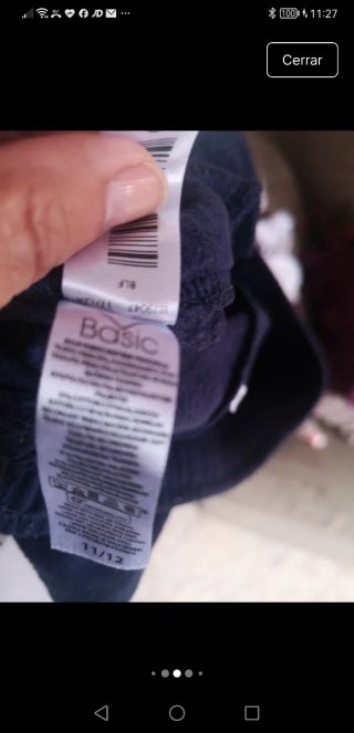 Lote 2 pantalones chándal 11/12 y 12/13 años