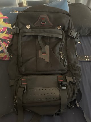 Mochila Táctica / Maletín 2x1 Negra