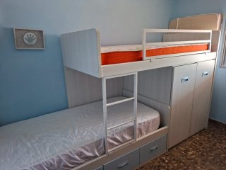 Cama tren infantil con almacenaje