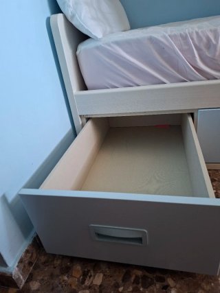 Cama tren infantil con almacenaje