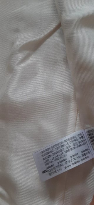 Blazer Corto Zara Blanco Talla S