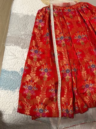 Traje de Fallera Niña Rojo y Dorado