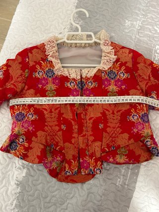 Traje de Fallera Niña Rojo y Dorado
