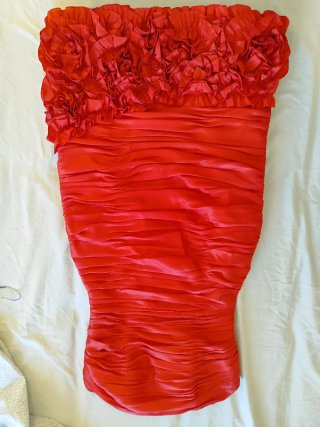 Vestido fiesta/boda/bautizo/comunión rojo