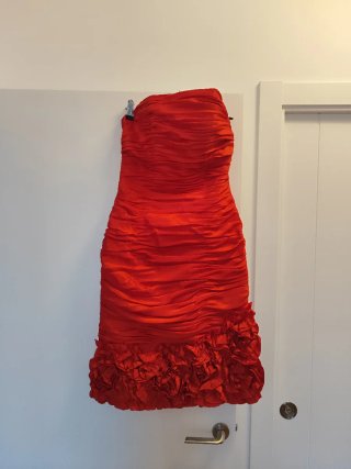 Vestido fiesta/boda/bautizo/comunión rojo