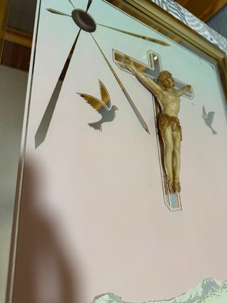 Cuadro Espejo Cristo Vintage Dorado