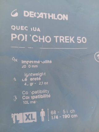 Chubasquero Quechua Talla Única