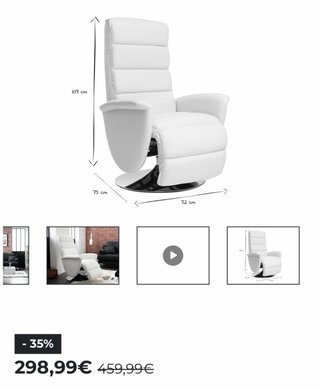 Sillón Polipiel Blanco