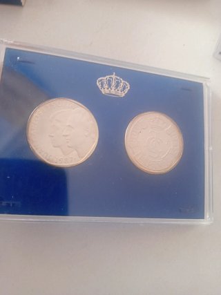 Estuche 500 Pesetas Plata XXV Aniversario