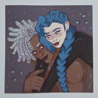 Print Jinx y Ekko (Arcane)