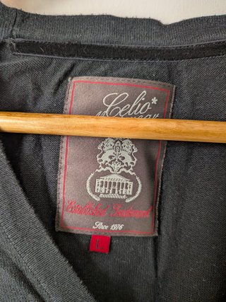 Celio Gilet Panciotto Uomo Taglia L Nero Cotone
