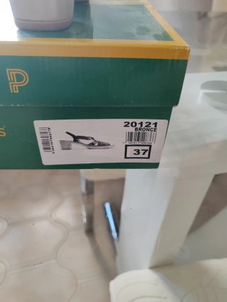 Zapatos Pitillos cobre talla 37