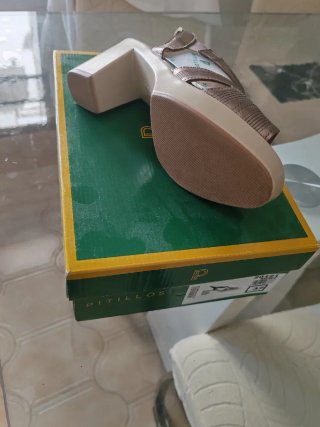 Zapatos Pitillos cobre talla 37