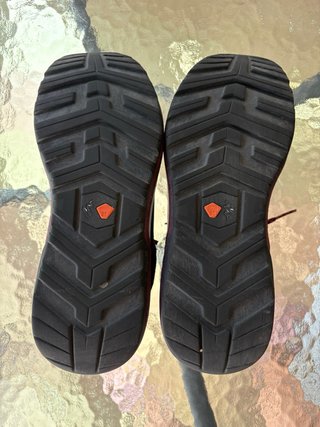 Zapatillas senderismo mujer azul y beige