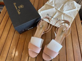 Massimo Dutti Sandalias Talla 40 Rosa