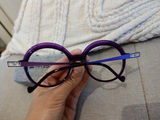Gafas de montura morada redondas marca Bemboo
