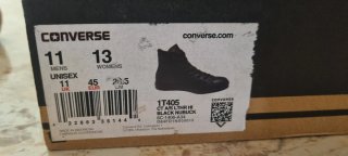 Converse Piel Hombre Negro Talla 42