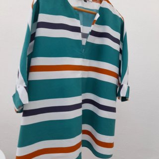 Camisa Adolfo Dominguez Rayas Multicolor Talla S