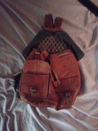 Mochila de genuino cuero