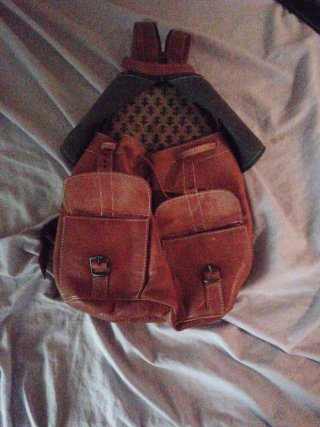 Mochila de genuino cuero