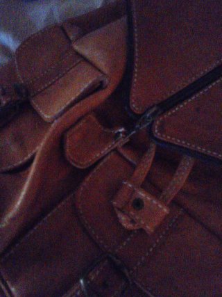 Mochila de genuino cuero