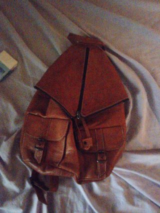 Mochila de genuino cuero
