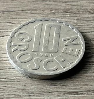 Moneta 10 Groschen Austria 1988
