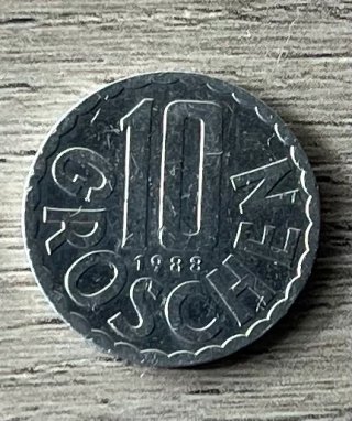 Moneta 10 Groschen Austria 1988