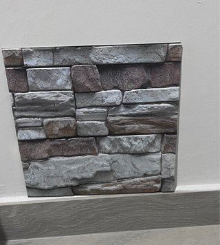 Paneles imitación piedra sin usar