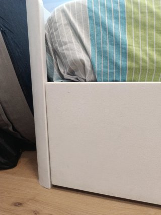 Cama nido 2 cajones. Madera de roble lacada blanco