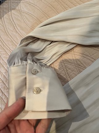 Camisa de vestir de raso mujer