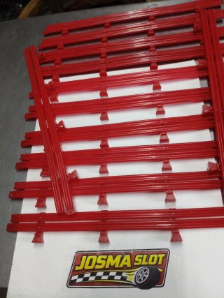 Lote 12 vallas pista negra antigua Scalextric